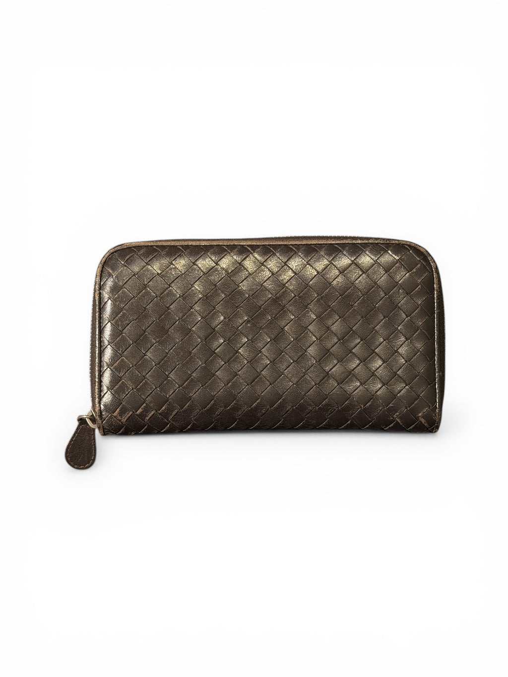 BOTTEGA VENETA INTRECCIATO PICCOLO ZIP AROUND WALLET