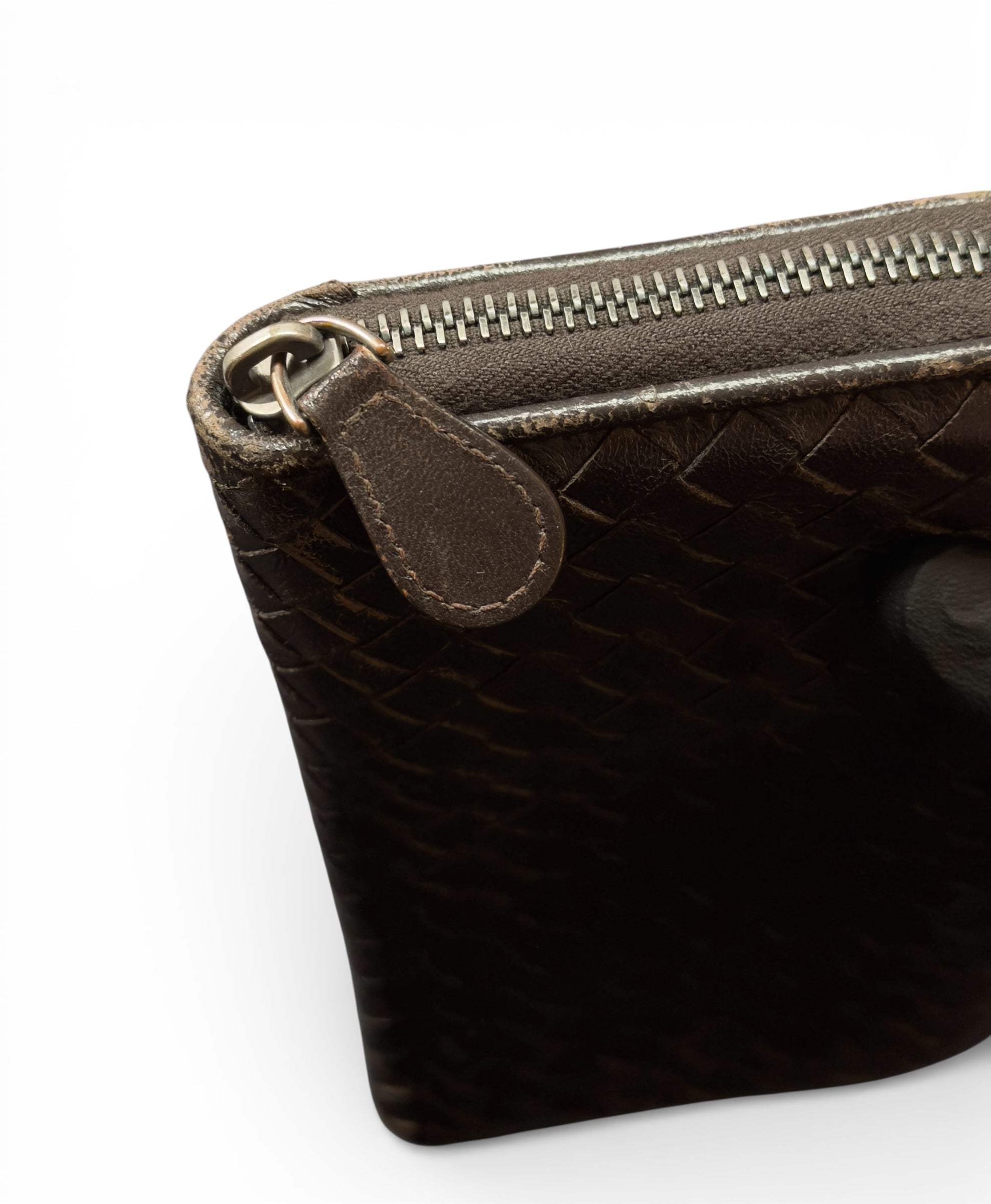BOTTEGA VENETA INTRECCIATO PICCOLO ZIP AROUND WALLET