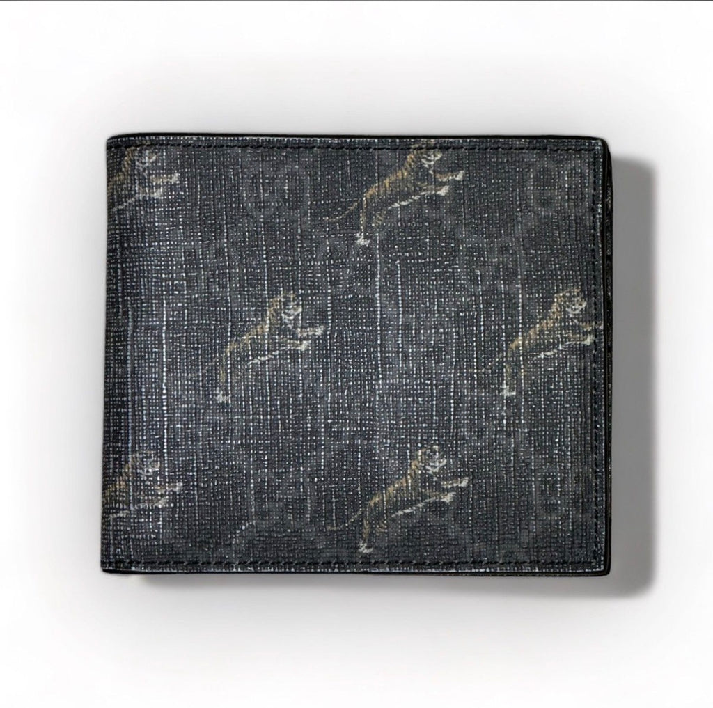 GUCCI GG SUPREME TIGER PRINT BIFOLD WALLET