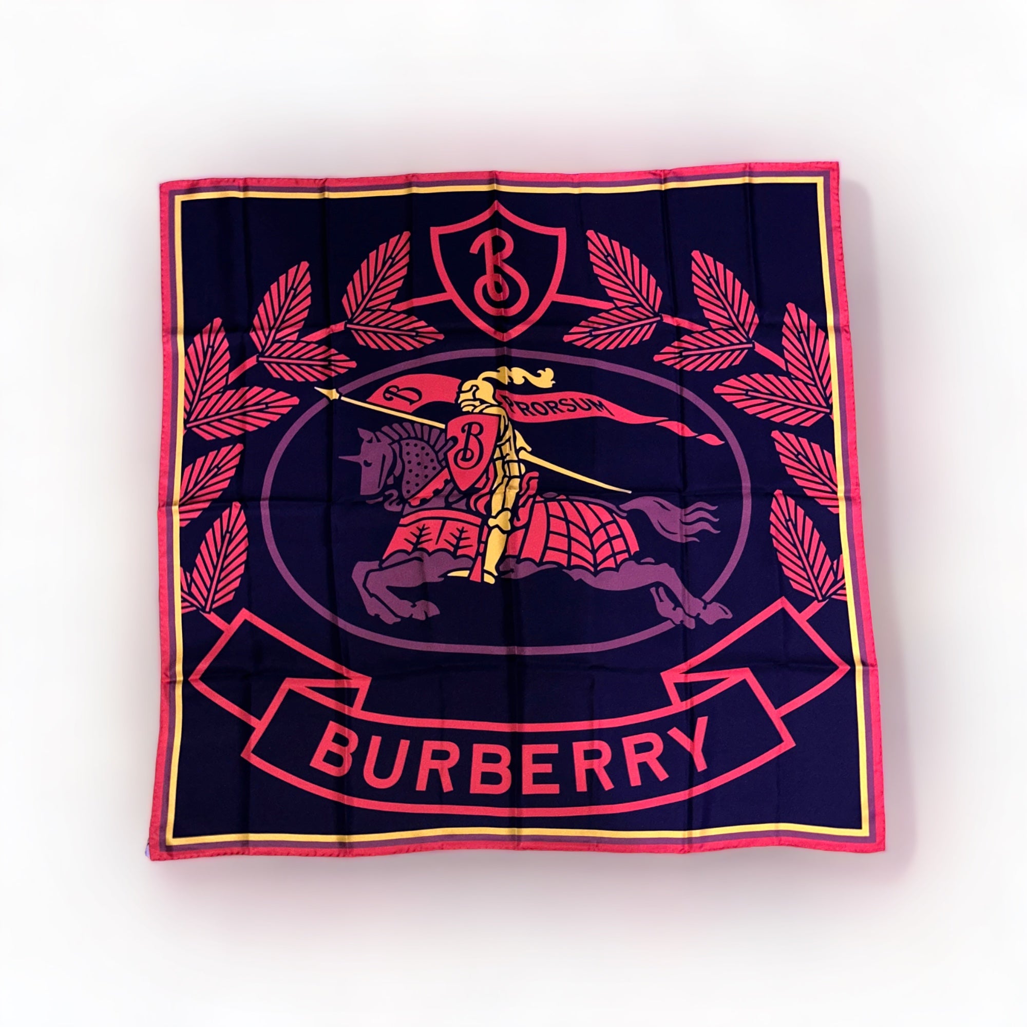 BURBERRY ROYAL EQUESTRIAN EKD SILK SCARF