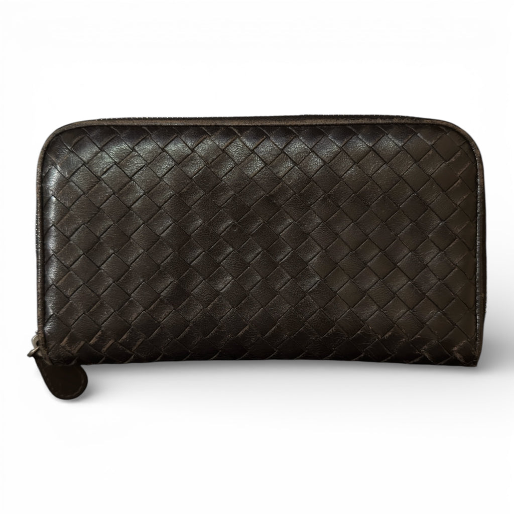 BOTTEGA VENETA INTRECCIATO PICCOLO ZIP AROUND WALLET