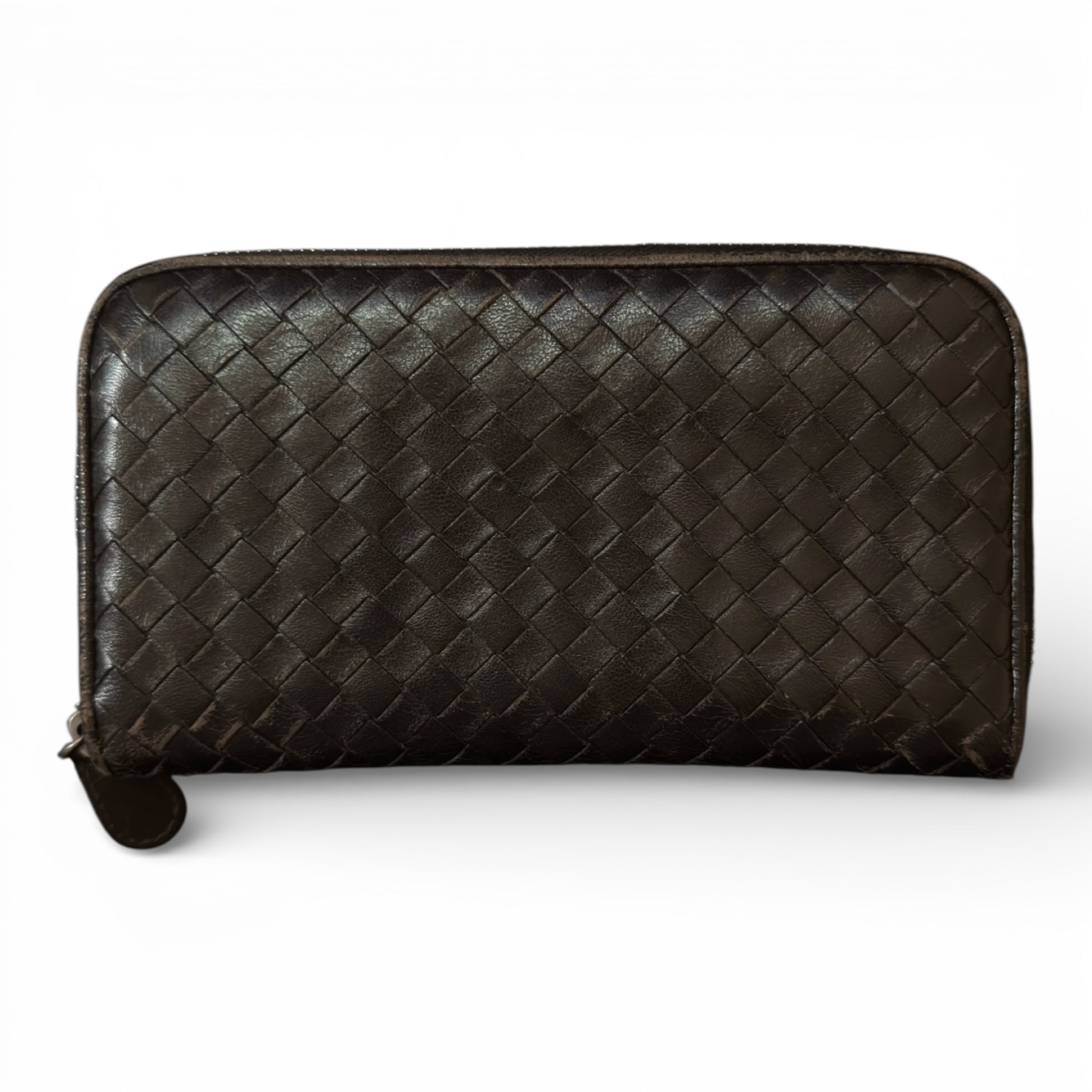 BOTTEGA VENETA INTRECCIATO PICCOLO ZIP AROUND WALLET