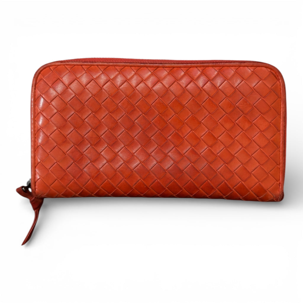 BOTTEGA VENETA INTRECCIATO PICCOLO ZIP AROUND WALLET