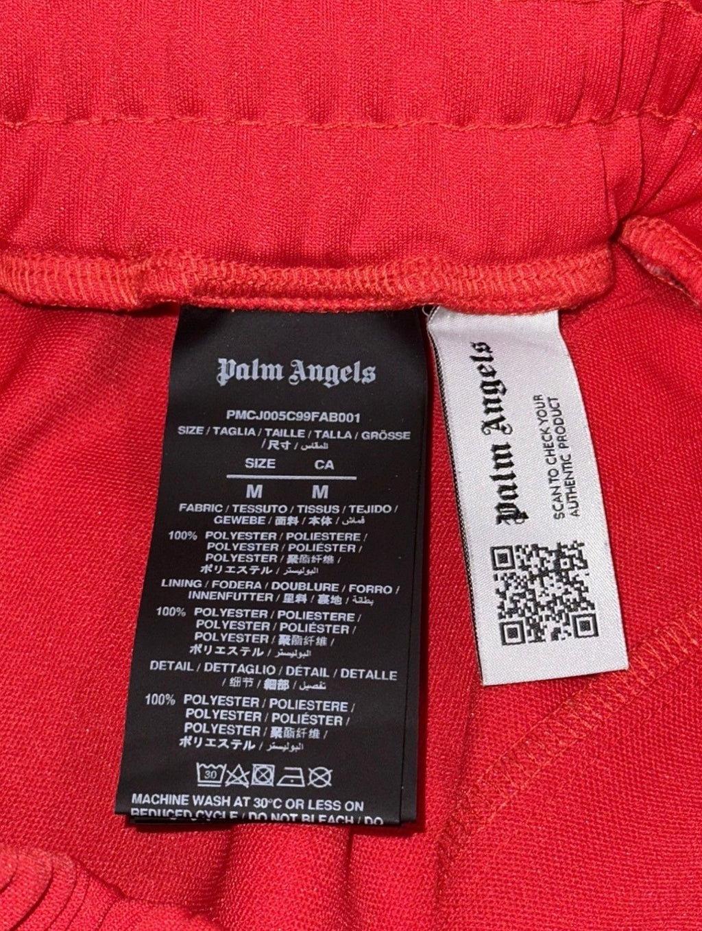 PALM ANGELS LOGO-PRINT TRACK PANT