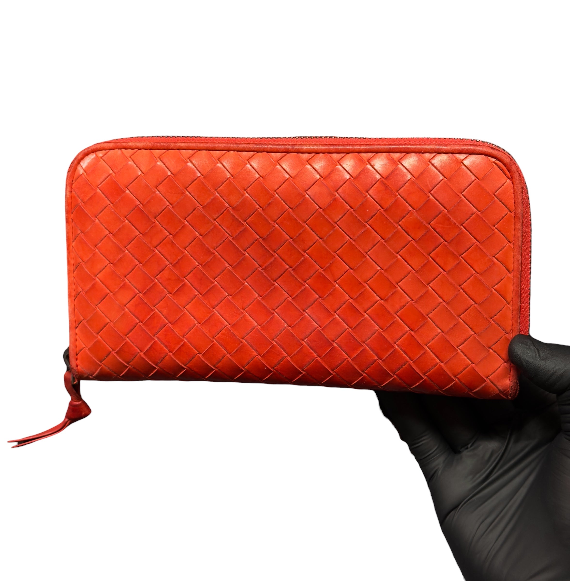 BOTTEGA VENETA INTRECCIATO PICCOLO ZIP AROUND WALLET