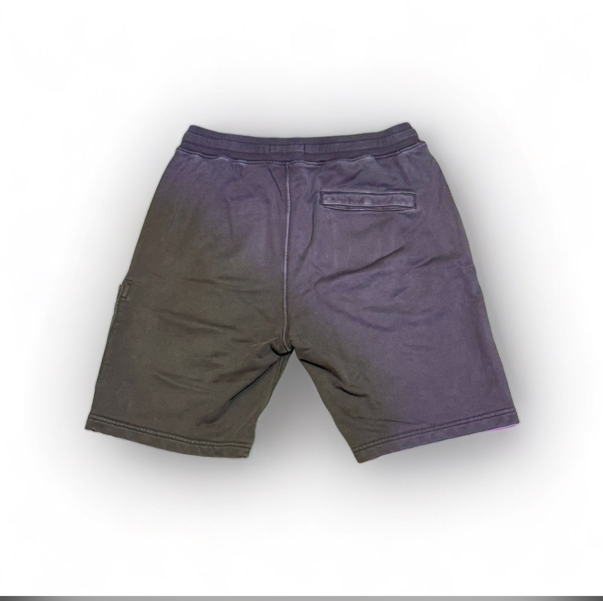 STONE ISLAND CARGO BERMUDA GARMENT DYED SWEATSHORTS