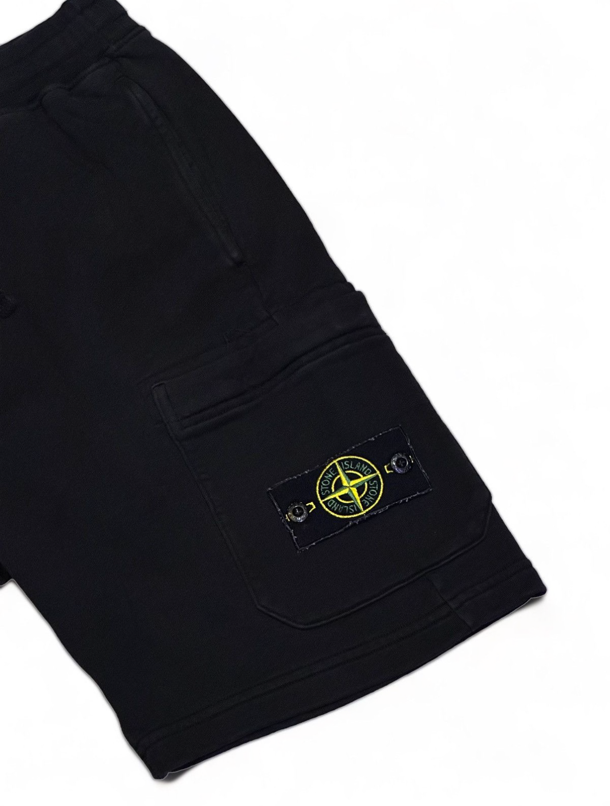 STONE ISLAND CARGO BERMUDA GARMENT DYED SWEATSHORTS