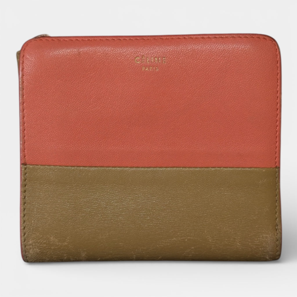 CELINE BICOLOUR COMPACT WALLET