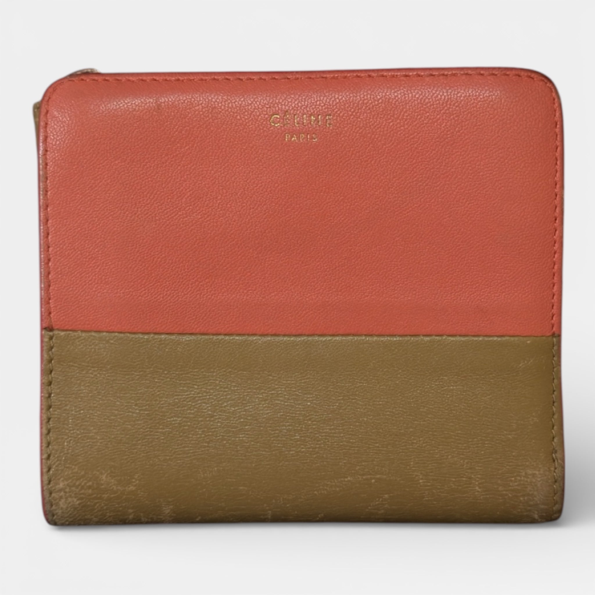 CELINE BICOLOUR COMPACT WALLET