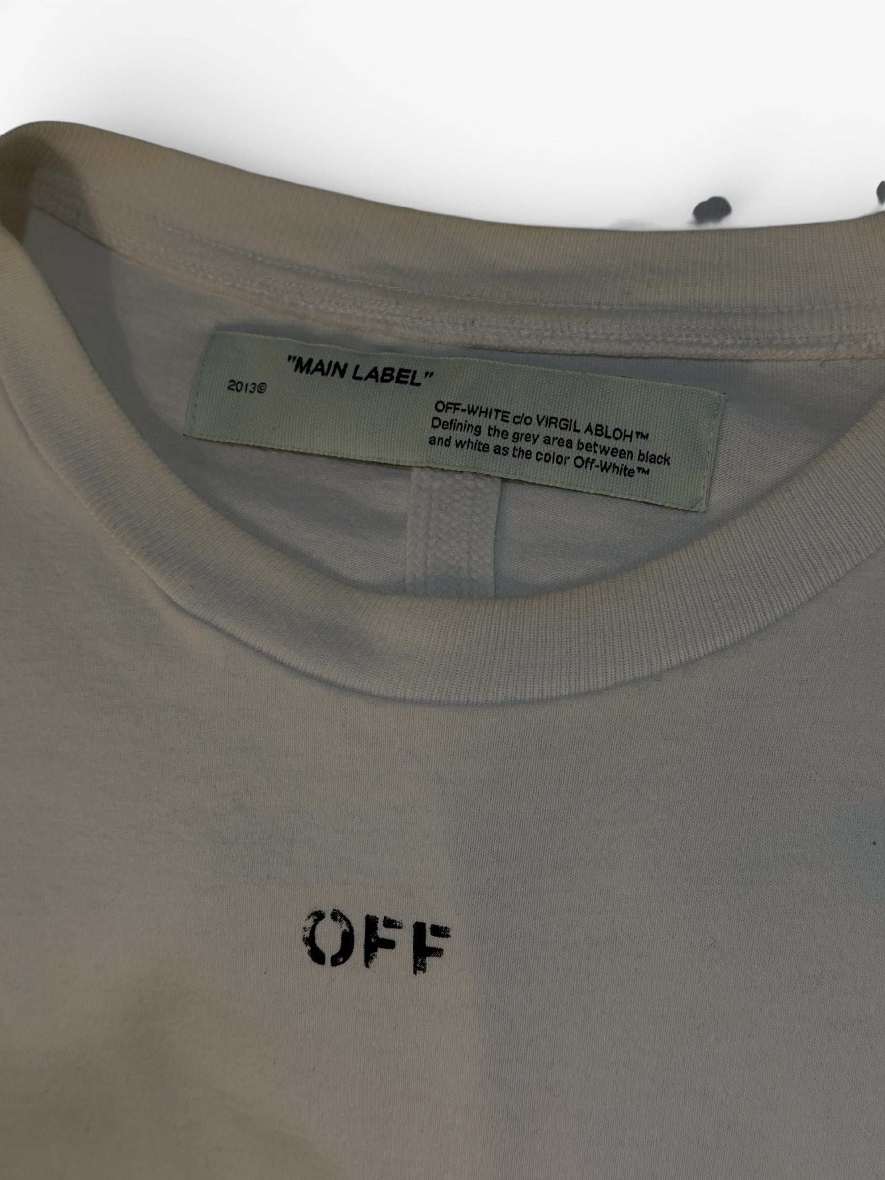 OFF-WHITE SS19 SSENSE EXCLUSIVE INCOMPLETE SPRAY PAINT TEE