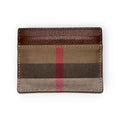 BURBERRY CHECK KNIT CARD CASE