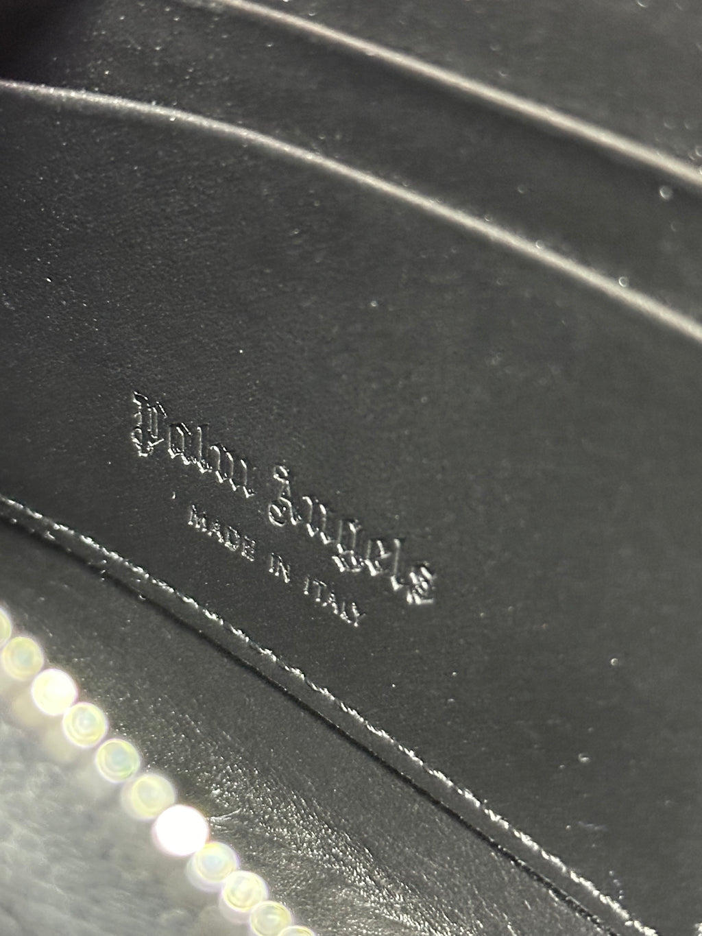 PALM ANGELS SKETCHY ZIPPED CARDHOLDER