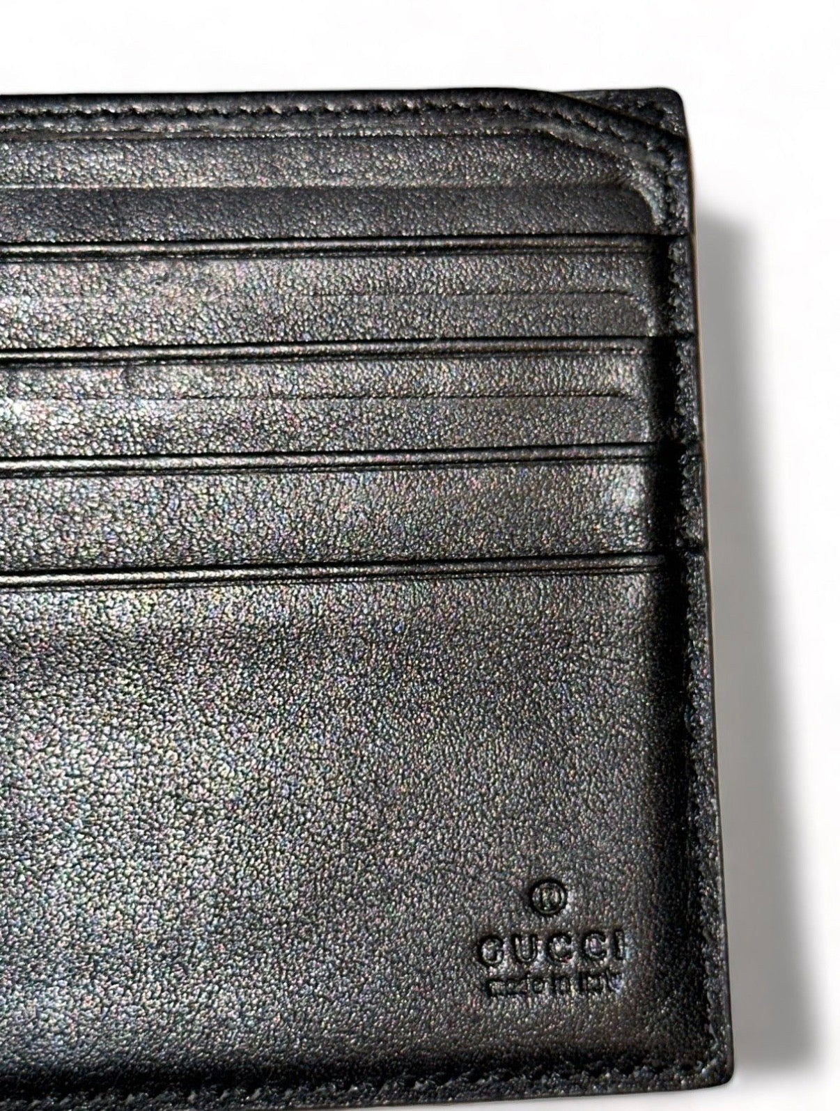 GUCCI GG SUPREME TIGER PRINT BIFOLD WALLET