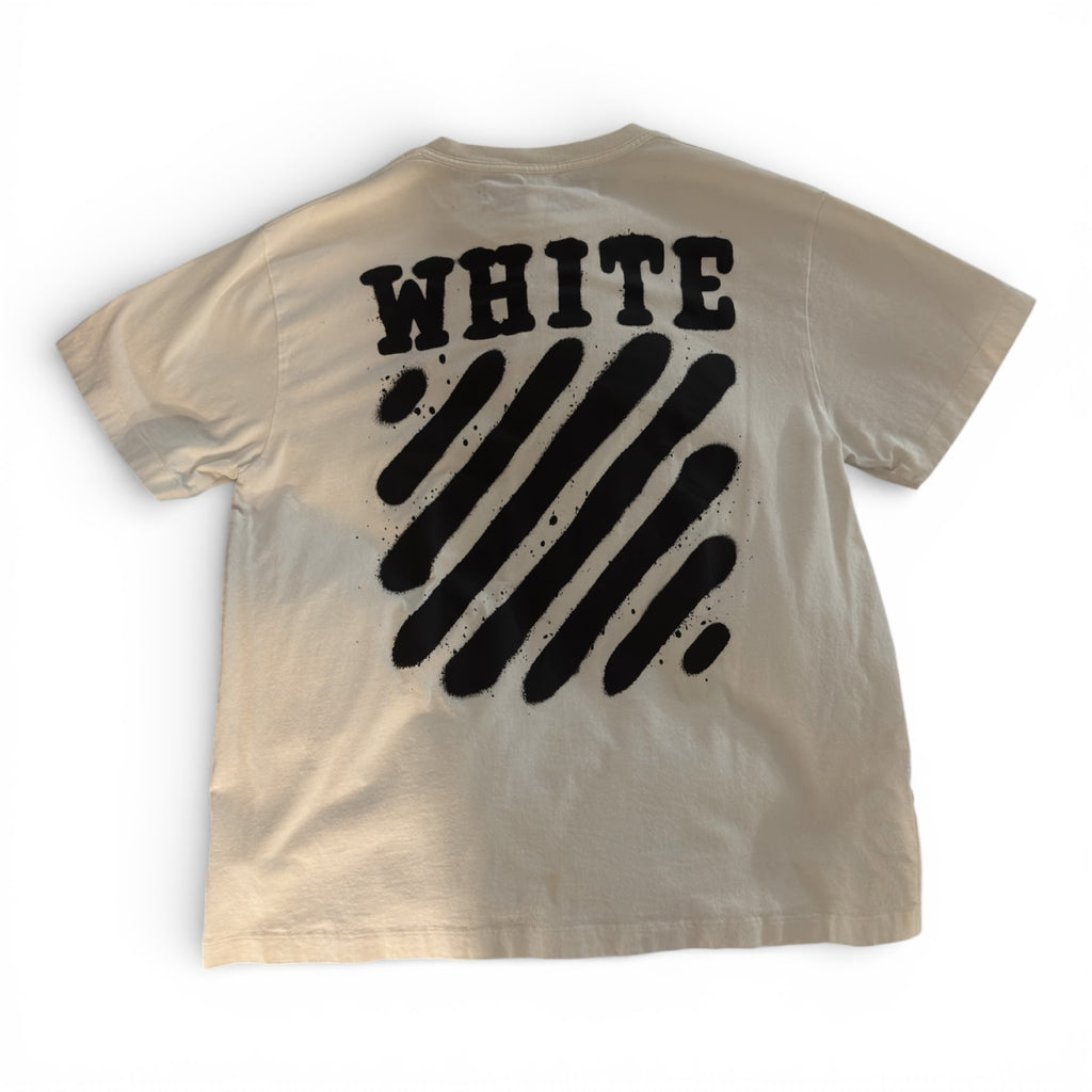 OFF-WHITE SS19 SSENSE EXCLUSIVE INCOMPLETE SPRAY PAINT TEE