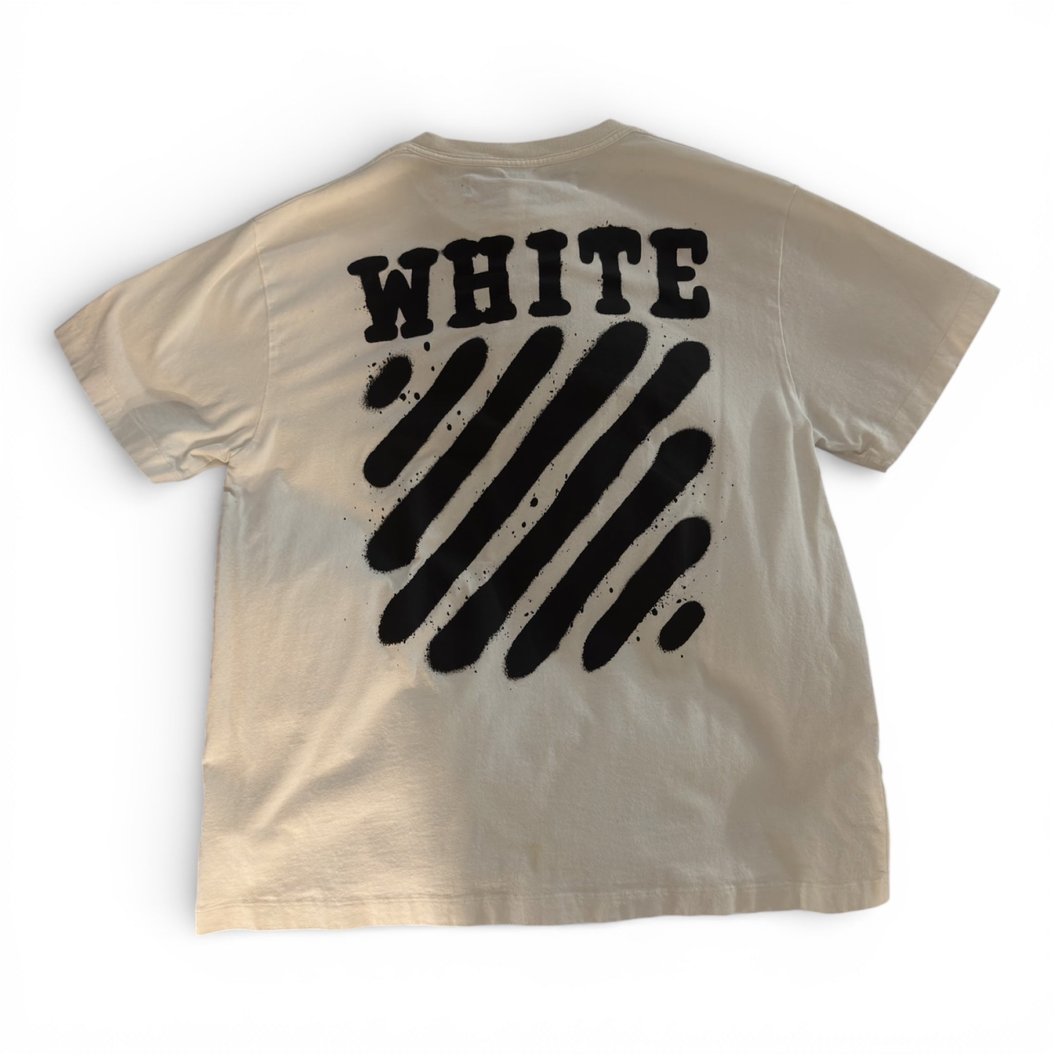 OFF-WHITE SS19 SSENSE EXCLUSIVE INCOMPLETE SPRAY PAINT TEE