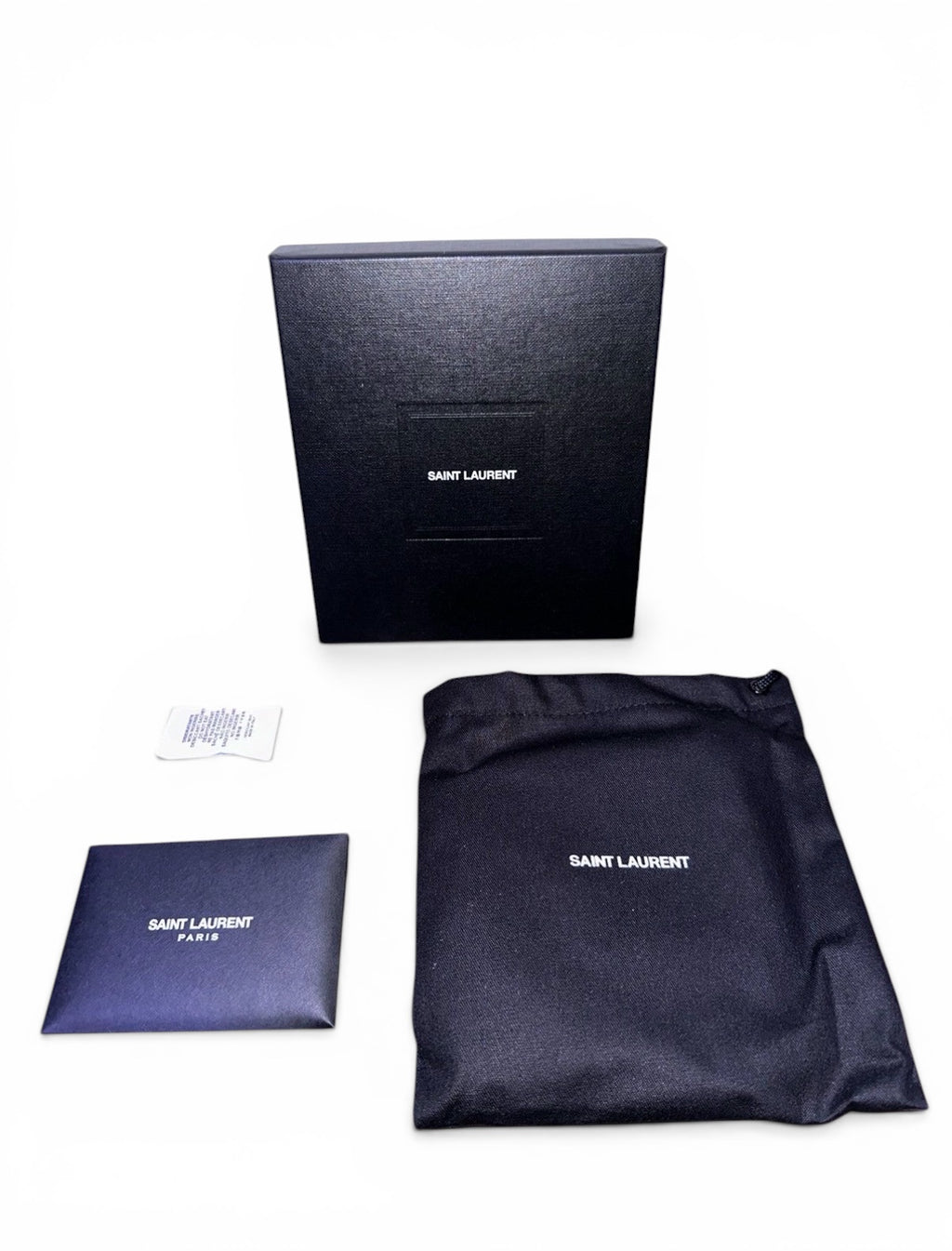 SAINT LAURENT PARIS EAST/WEST CROCODILE LEATHER BIFOLD WALLET