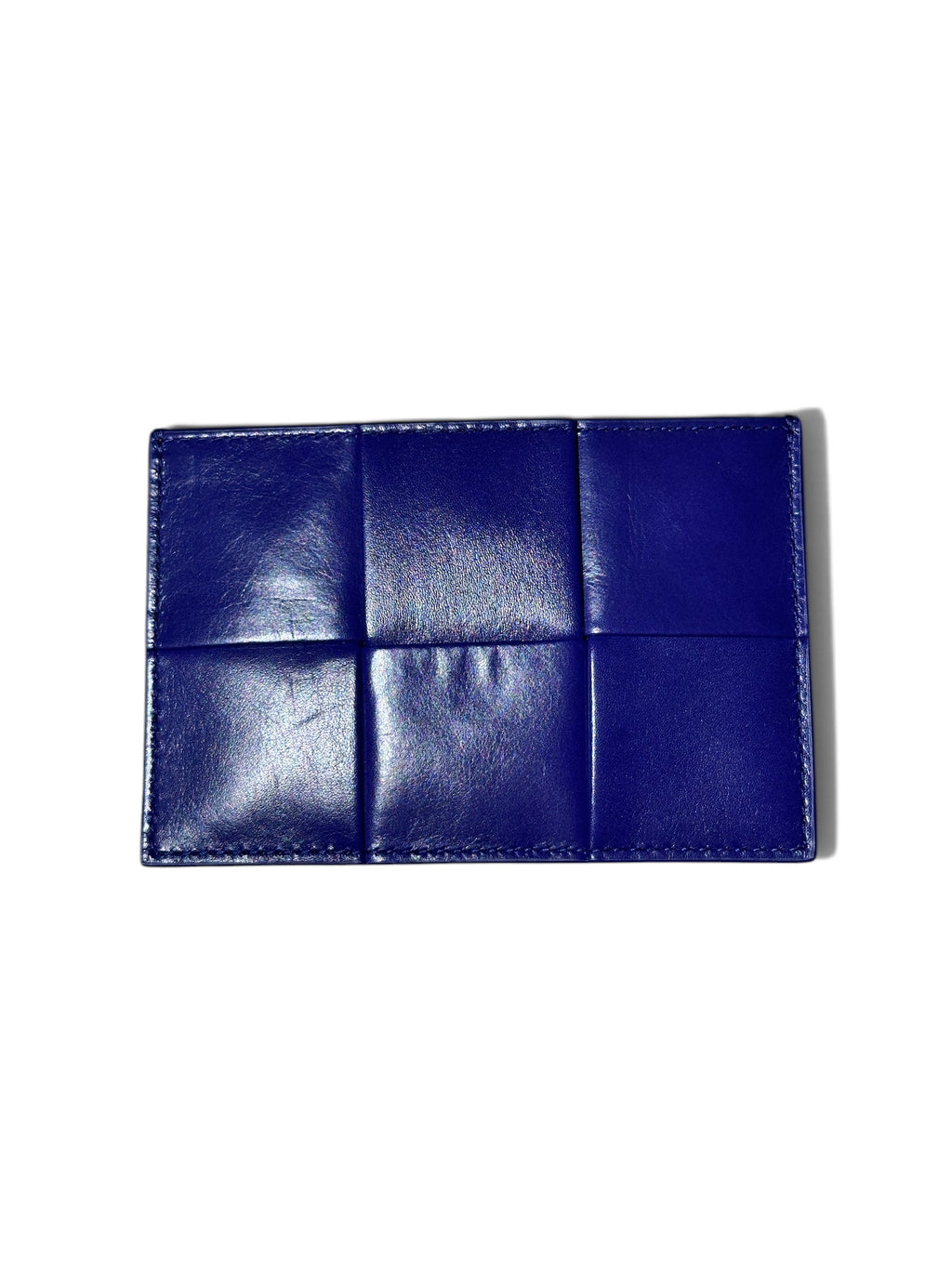BOTTEGA VENETA PURPLE INTRECCIO CARD HOLDER