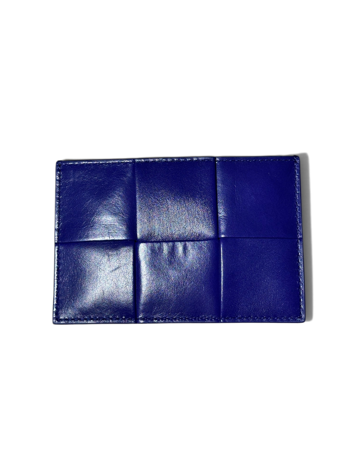 BOTTEGA VENETA PURPLE INTRECCIO CARD HOLDER