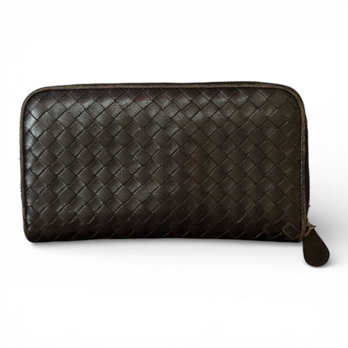 BOTTEGA VENETA INTRECCIATO PICCOLO ZIP AROUND WALLET