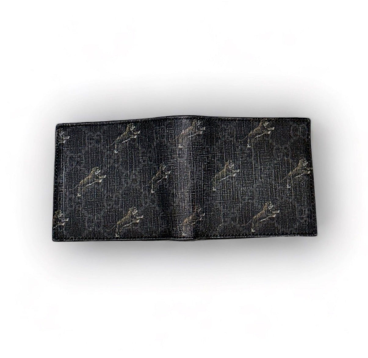 GUCCI GG SUPREME TIGER PRINT BIFOLD WALLET