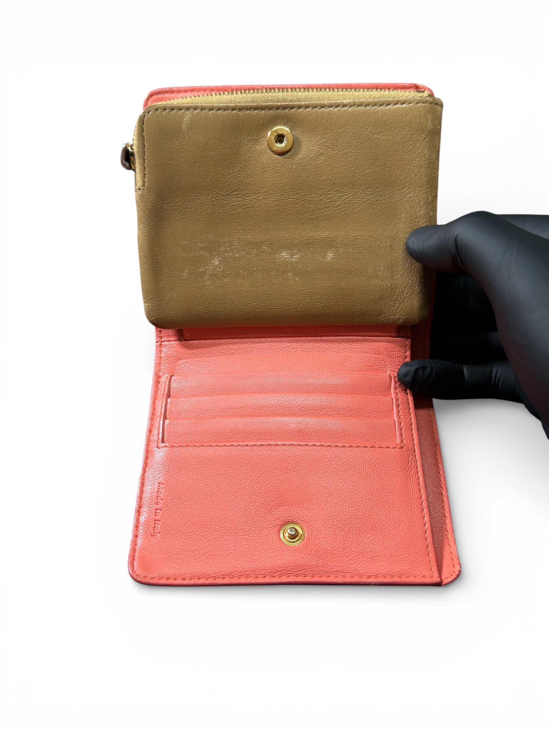 CELINE BICOLOUR COMPACT WALLET