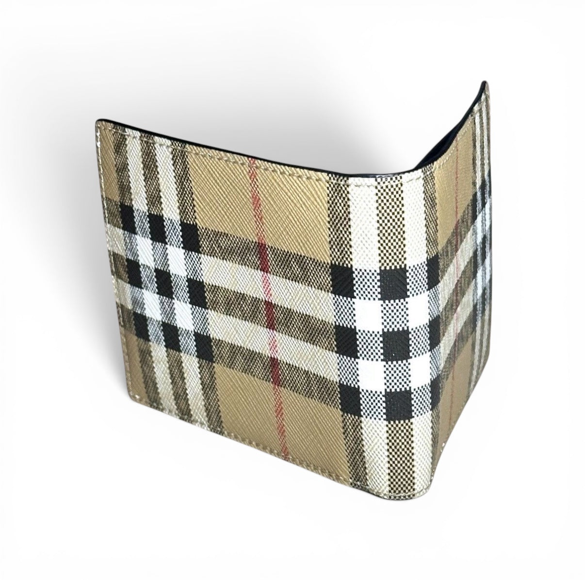 BURBERRY CHECK SLIM BIFOLD WALLET