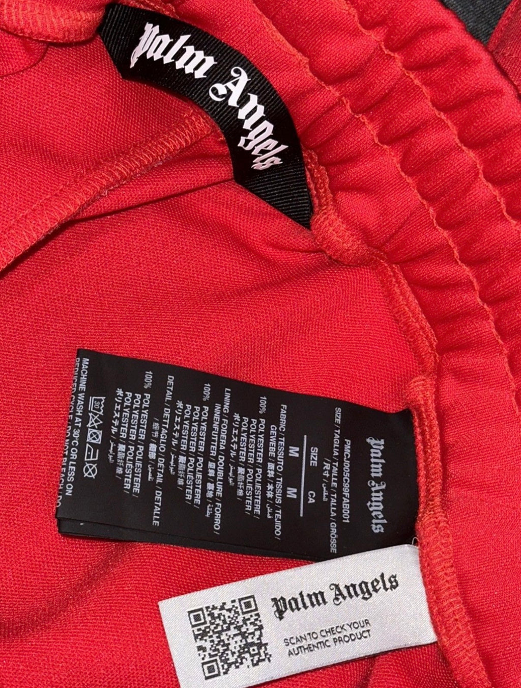 PALM ANGELS LOGO-PRINT TRACK PANT