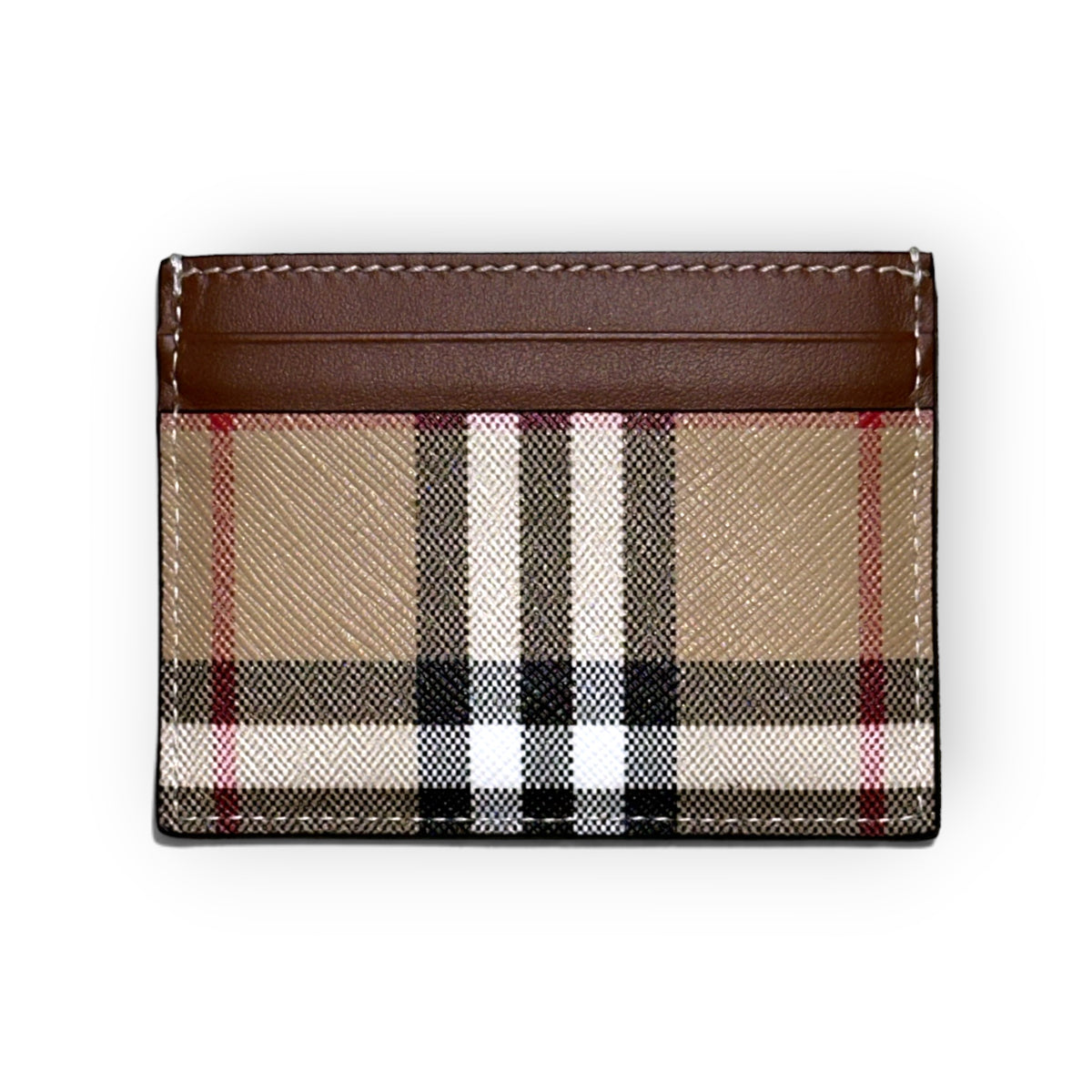 BURBERRY CHECK CANVAS CARD HOLDER