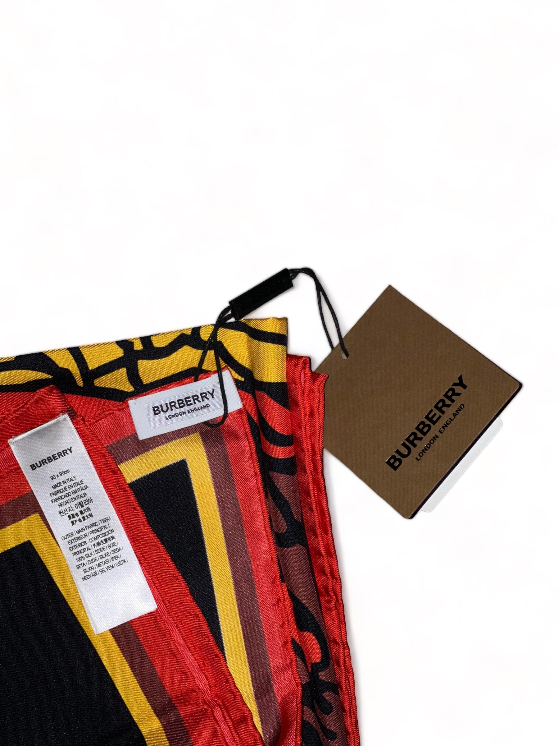 BURBERRY ROYAL EQUESTRIAN EKD SILK SCARF