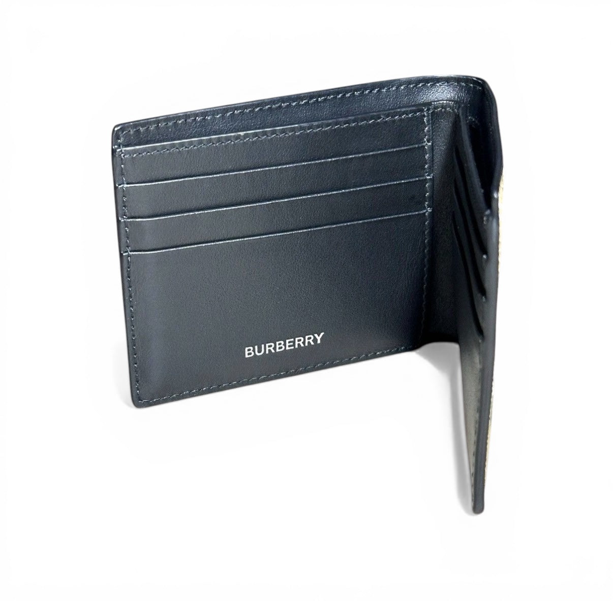 BURBERRY CHECK SLIM BIFOLD WALLET