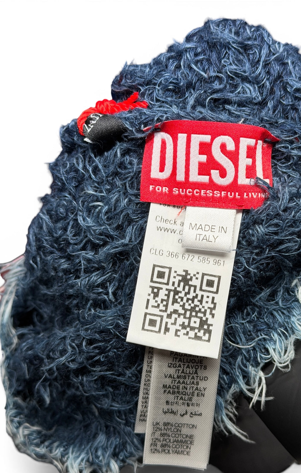 DIESEL K-DAN FLUFFY BEANIE