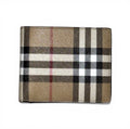 BURBERRY CHECK SLIM BIFOLD WALLET