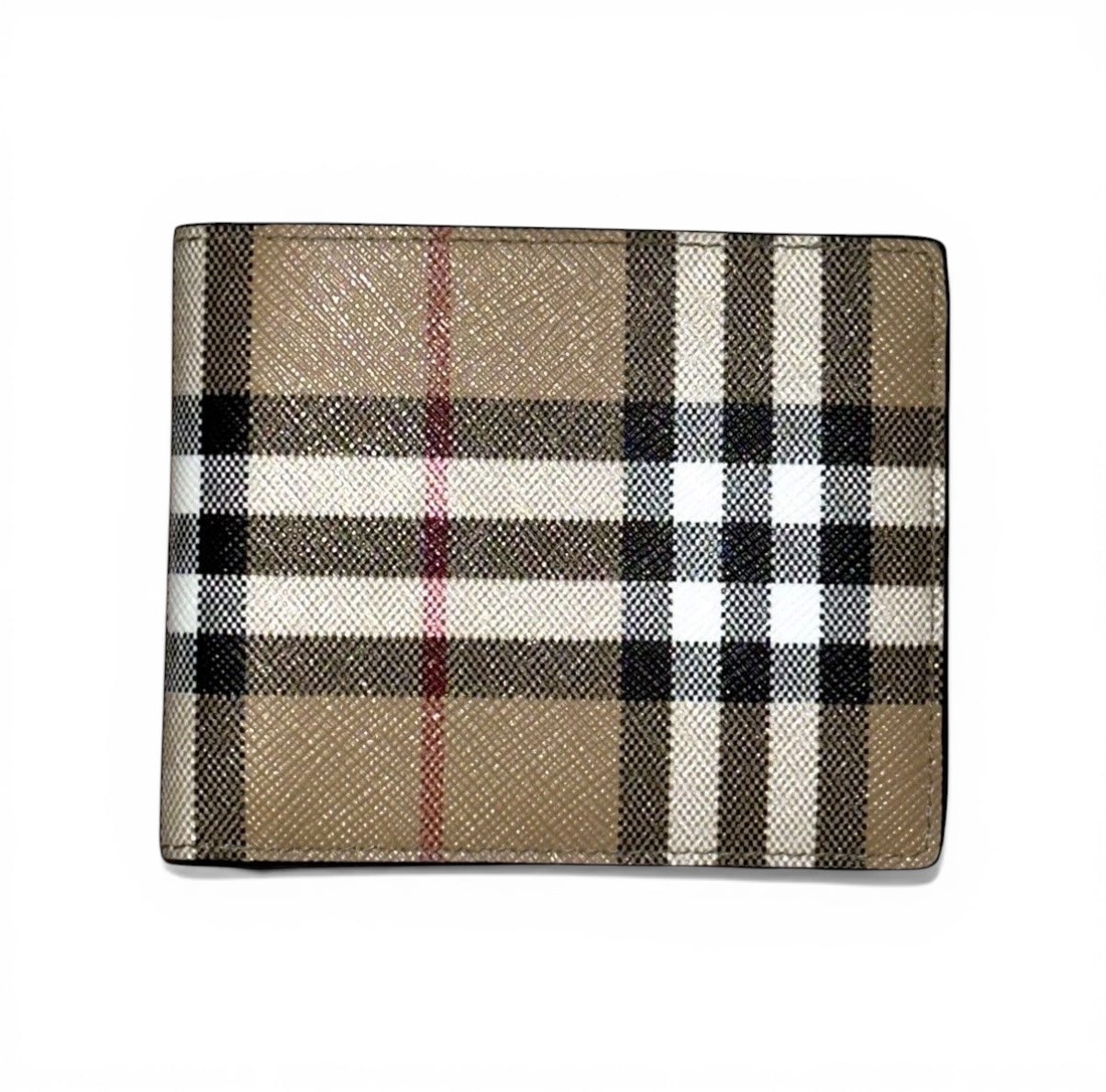 BURBERRY CHECK SLIM BIFOLD WALLET