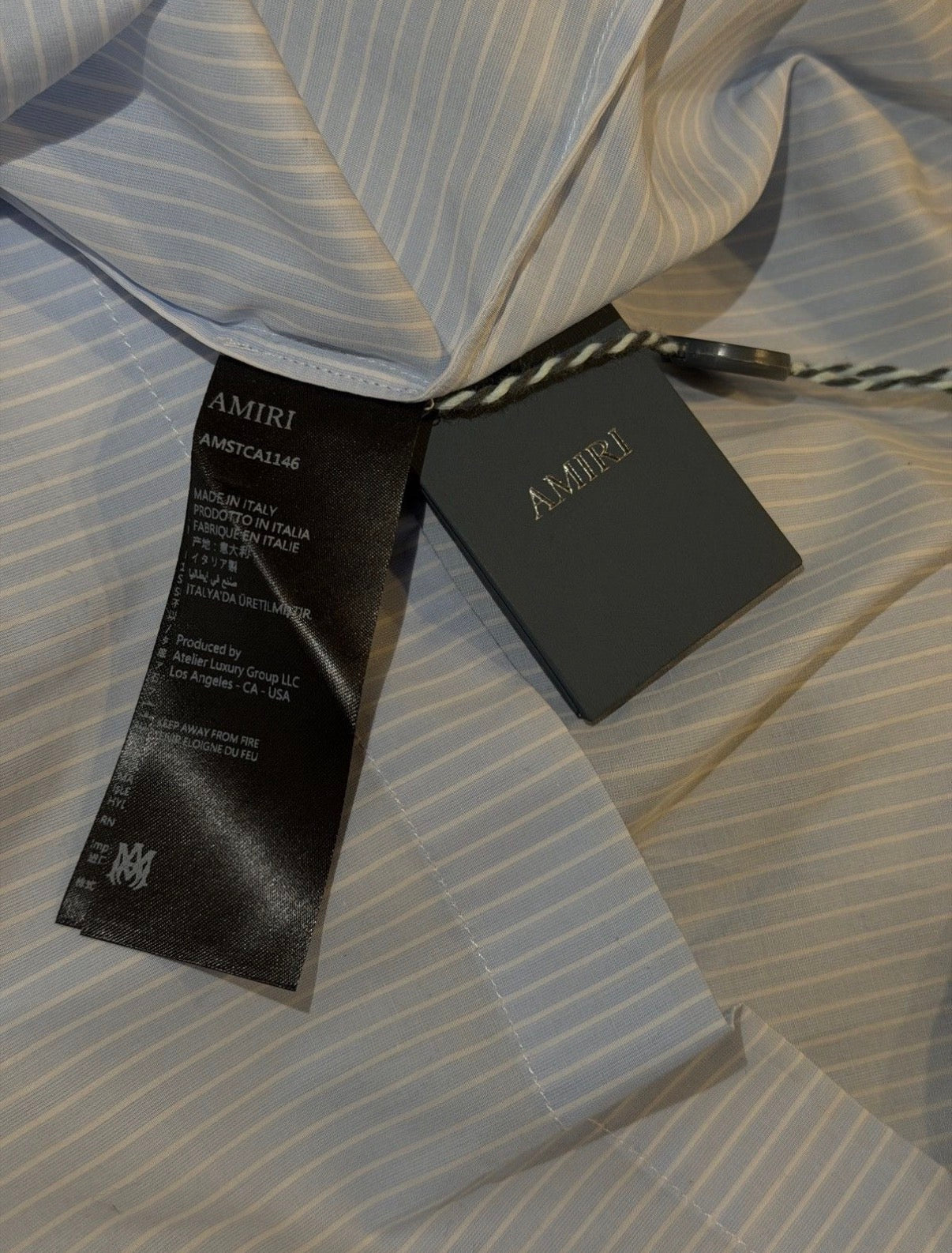 AMIRI STARBURST POPLIN CAMP SHIRT