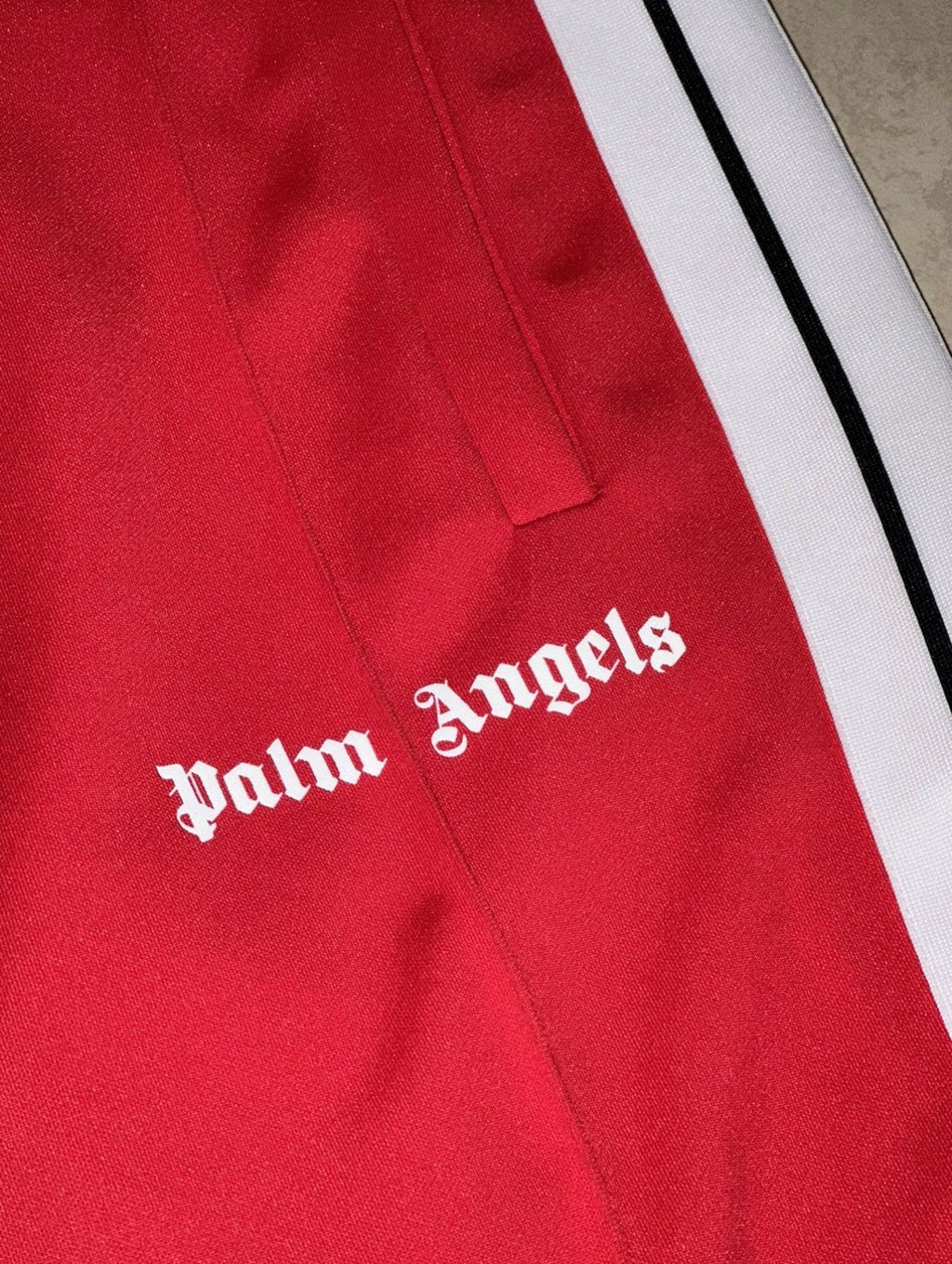 PALM ANGELS LOGO-PRINT TRACK PANT